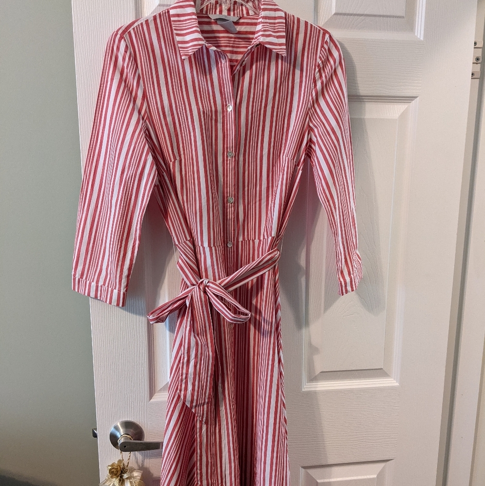 💥BUY 1GET 1 FREE H&M Red and White Dress